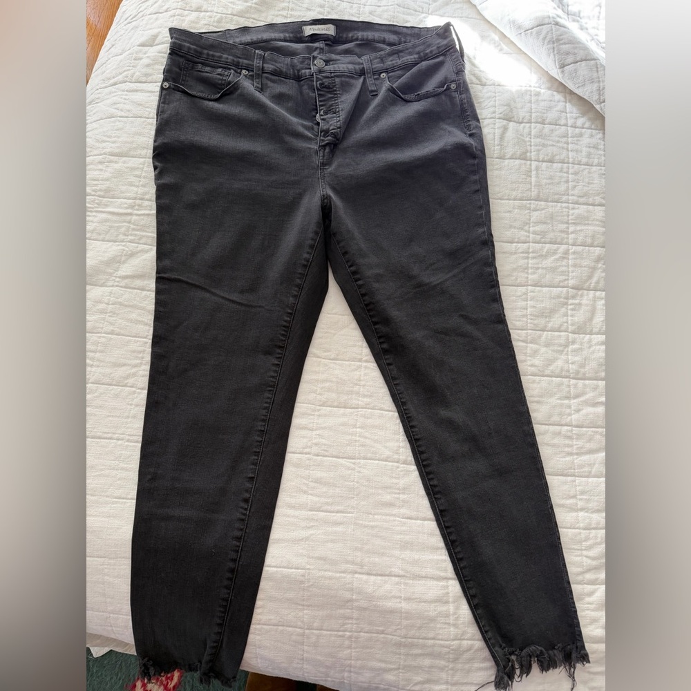 Madewell Women's Black High Rise Skinny Jeans
